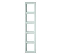 Cadre quintuple Berker Q.3 velours blanc 10156099