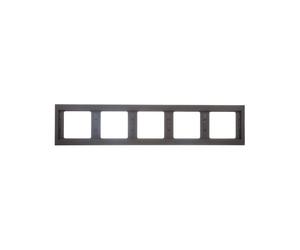 Cadre quintuple horizontal anthracite mat Berker K.1 13937006