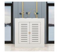 Cadre Radiateur en Bois Capacité de Charge Élevée Armoire Chauffante Avecrangement Supérieur Housse Décorative Élégante Débarras et Hall D'entrée(80x60x15cm/31.5x23.62x5.91in)