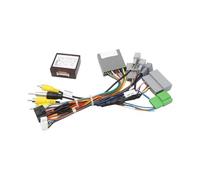 Cadre Radio Adaptateur Faisceau Câbles Voiture 16 Broches pour Mitsubishi pour Pajero V97 V73 pour V60 ASX pour Outlander RP5-MT-101 Façade D'autoradio(Cable Canbus)