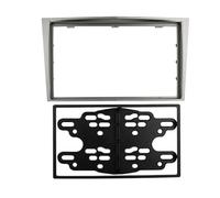 Cadre Radio Double Din pour GMC pour Terrain 2008-2010 Fascia du Panneau Radio(Gris argenté,178X102 mm)