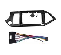 Cadre Radio Façade d'autoradio 2 DIN Convient pour Kia Picanto/Morning Stereo Dash Kit d'installation et de Garniture de Tableau de Bord Façade d'autoradio(Left Frame- Cord)