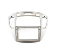 Cadre Radio Kit de Fixation for autoradio Android 9 Pouces avec Adaptateur de façade et Panneau de Tableau de Bord, Compatible Toyota Highlander Kluger 2000-2007 Façade d'autoradio(Silver)