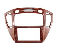 Cadre Radio Kit de Fixation for autoradio Android 9 Pouces avec Adaptateur de façade et Panneau de Tableau de Bord, Compatible Toyota Highlander Kluger 2000-2007 Lecteur DVD de Voiture Cadre(Wooden)