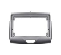 Cadre Radio Kit Voiture Lecteur Multimedia Unité Centrale Facia Bordure Plaque Frontale pour pour Ranger pour Everest 2015+(Argent)