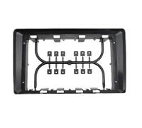 Cadre Radio Panneau de façade en Plastique for Convient pour VW Passat B5 B6 2004-2010, 9 Pouces, Installation du Cadre du Tableau de Bord Lecteur DVD de Voiture Cadre(A)