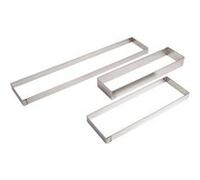 Cadre rectangulaire professionnel à mousse 570 x 110 x 25 mm en acier inoxydable G