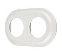 Cadre rétro en porcelaine 2 postes, série PR1 blanc