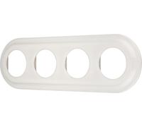 Cadre rétro en porcelaine 4 volets I PR1 blanc