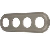 Cadre rétro en porcelaine 4 volets I PR1 gris beige