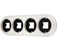 Cadre rétro en porcelaine pour montage en saillie 4 volets I QR1 blanc