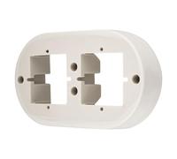 Cadre rétro en porcelaine pour montage en saillie, série PR1, blanc