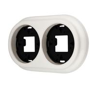 Cadre rétro en porcelaine - Série QR1 - Blanc