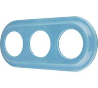 Cadre rétro en porcelaine triple I PR1 bleu
