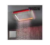 Cadre rétrofit à LED chromothérapie acier brossé pour plafonds de douche - Bossini HI0391075