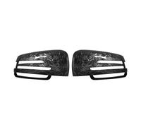 Cadre Rétroviseur Extérieur Pour GLA X156 W204 E W212 W176 W246 Pour C&LS C218 Voiture ABS Fibre De Carbone Brillant Noir Rétroviseur Couvre(Forged Carbon Look)