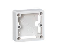 Cadre saillie 1 poste Ivoire pour socle et sortie de câbles 100x100x36mm - - 055849