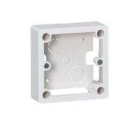 Cadre saillie 1 poste Ivoire pour socle et sortie de câbles 100x100x36mm - - 055849