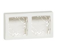 Legrand Cadre saillie composable 2 postes - Blanc