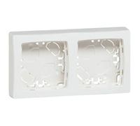 Cadre composable saillie--Blanc-2 postes