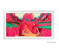 Cadre décoratif Samsung The Frame 85"" Blanc (modèles 2021-2025) - Montage magnétique