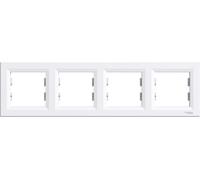 Cadre Schneider Electric EPH5800421 Asfora quadruple blanc