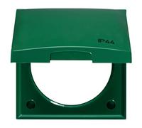 Cadre série Berker (919882505) 1 élément avec couvercle IP44 intégré vert