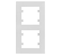 Cadre série lumineuse intense (WL5620) 2 éléments vertical blanc polaire