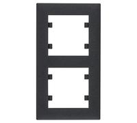 Cadre série lumineuse intense (WL5623) 2 éléments vertical couleur noir