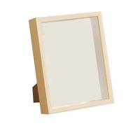 Cadre « Shadow Box », BoxFrame 2 pièces Multi 7-8 Pouces Bois 3DDIY ShadowBox DriedFlowerCase TicketPhotoFrames DeepFillableHome(Brown,8 inch)