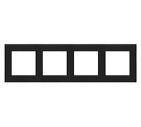 Cadre Simon 55 4 plis LINE noir mat TR4/149