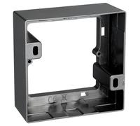 Cadre simple à fixation murale | FLAIR | 80 x 80 x 35 mm, anthracite | Cadre robuste avec trous de fixation pour une installation facile