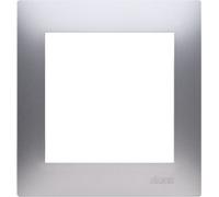 Cadre simple argent mat IP20/IP44 Simon 54 PremiumContact™ Simon DR1/43