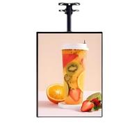 Cadre Slim Snap LED - Caisson Lumineux Mural En Aluminium, Panneau 3D Rétroéclairé Pour Menu, Affichage Professionnel Pour Restaurants, Cafés Et Boutiques-Black Vertical Screen||50x60cm