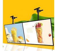 Cadre Slim Snap LED - Caisson Lumineux Mural En Aluminium, Panneau 3D Rétroéclairé Pour Menu, Affichage Professionnel Pour Restaurants, Cafés Et Boutiques-Black Horizontal Screen||60x120cm