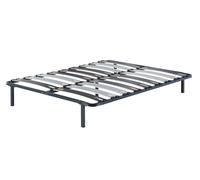 Cadre Sommier Metal 29 cm - Compatible Matelas Standard - 9 Larges Lattes de 12,5 cm - Epaisseur 1,2 mm - Solide et Confortable - 160x200 - PATRICK