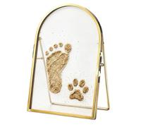 Cadre Souvenir Empreinte Patte Chien Cadre En Métal Doré Avec Latéral