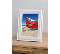 Cadre Stockholm blanc 30x45 cm – bois massif vintage avec verre de protection