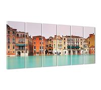 Cadre sur châssis toile canvas - - Prêt à accrocher - Venise - Canal Grande - Piazza San Marco 190x70cm