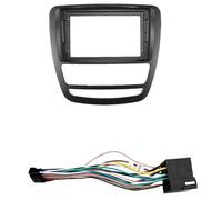 Cadre Tableau Bord Radio Câble Cadre D'autoradio Principale Android 2 Din pour JAC 2015-2022 Panneau Plastique Garniture Façade Plaque Frontale Cadre Panneau D'autoradio(Frame Cable-B)