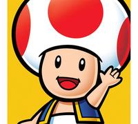 Cadre toile encadrée enfant World Trade and Technologies Super Mario Jaune 40x40 cm