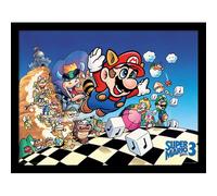 Cadre toile encadrée enfant World Trade and Technologies Super Mario Multicolore 30x40 cm