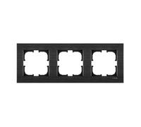 Cadre Triple 3x Noir Brossé Exen Comfort