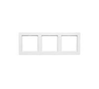 Cadre triple Berker Q.1 horizontal/vertical blanc neige 10136089