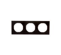 Cadre triple Berker R.3 noir 10132245