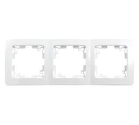 Cadre triple blanc, design élégant, matériau résistant, idéal pour les photos ou l'artisanat, parfait pour les décorations et les expositions.