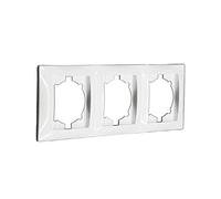 Cadre triple encastrable série premium (orientation horizontale)