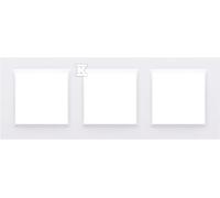 Cadre triple universel horizontal/vertical blanc Simon10 CR3/11