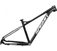 Cadre VTT Semi-Rigide Racing 27,5/29 Pouces en Alliage D'aluminium, Cadre VTT XC, Tailles S/M/L, Freins À Disque À Faible Résistance, Axe Traversant 12 X 142 Mm Black,S