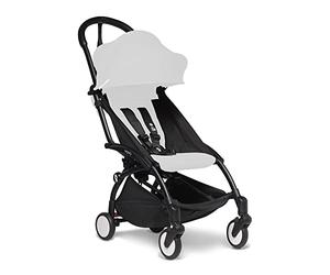 Cadre YOYO2, Noir - Pack textile non inclus - Est livré avec un harnais à 5 points, un dossier inclinable, des arceaux de capote, une bandoulière rembourrée et une housse de protection